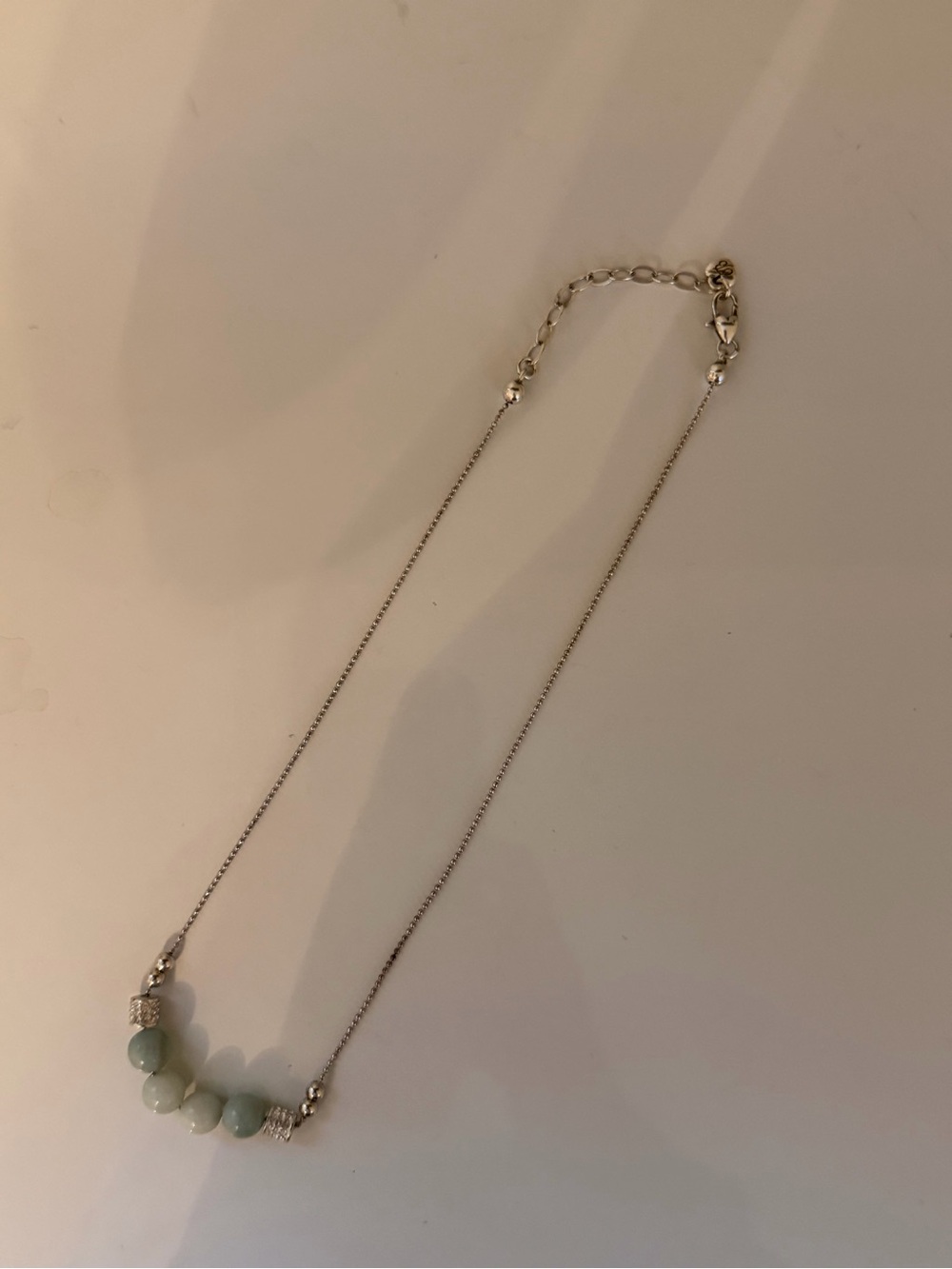 Brighton Blue & Teal Beaded Silver-Tone Necklace - Picture 2 of 3